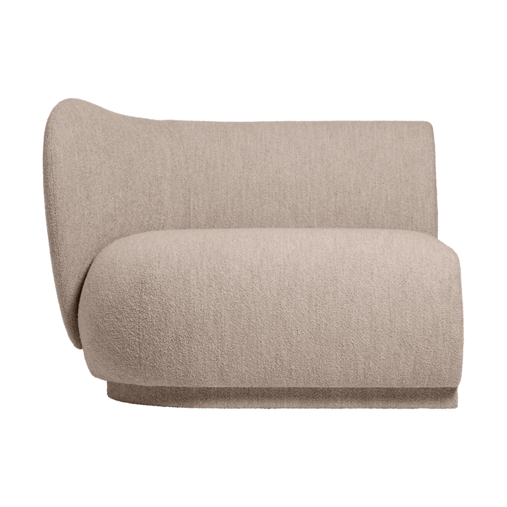 Sofá modular Rico con reposabrazos L (izquierda), Soft Bouclé - Natural - Ferm Living