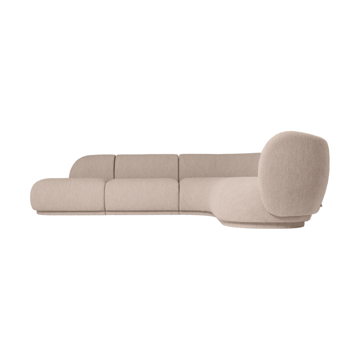Sofá modular Rico con reposabrazos L (izquierda), Soft Bouclé, Natural Ferm Living
