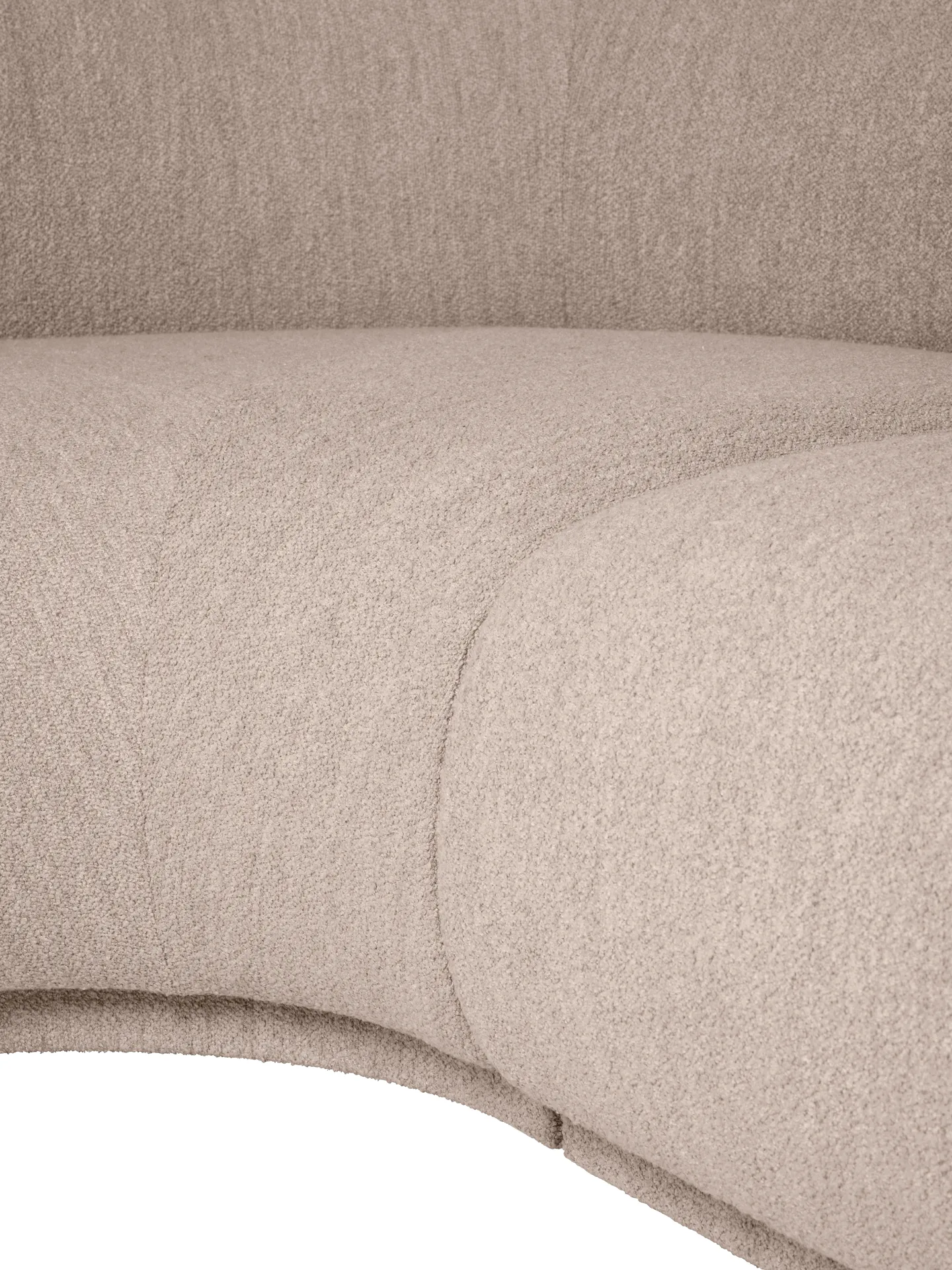 Sofá modular Rico con reposabrazos L (izquierda), Soft Bouclé, Natural Ferm Living