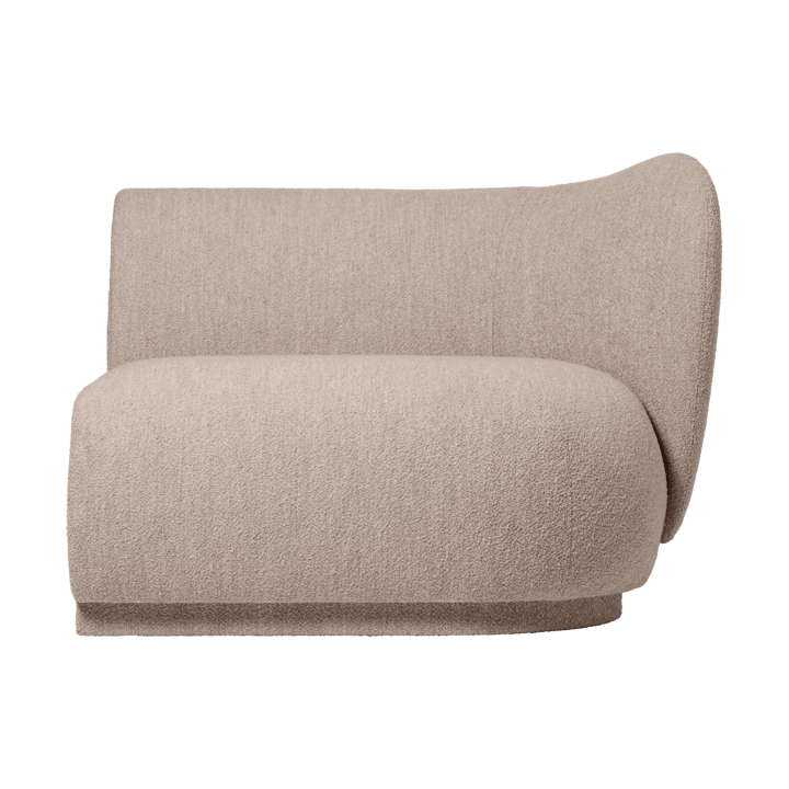 Sofá modular Rico con reposabrazos R (derecha), Soft Bouclé - Natural - Ferm Living
