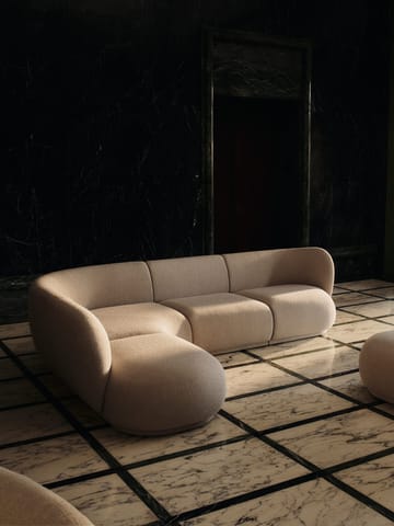 Sofá modular Rico open L (izquierda) - Soft bouclé-natural - Ferm Living