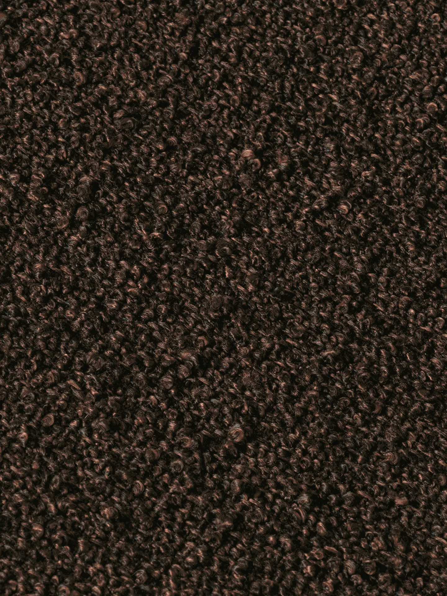 Sofá modular Rouli center module pure bouclé, Chestnut brown Ferm Living