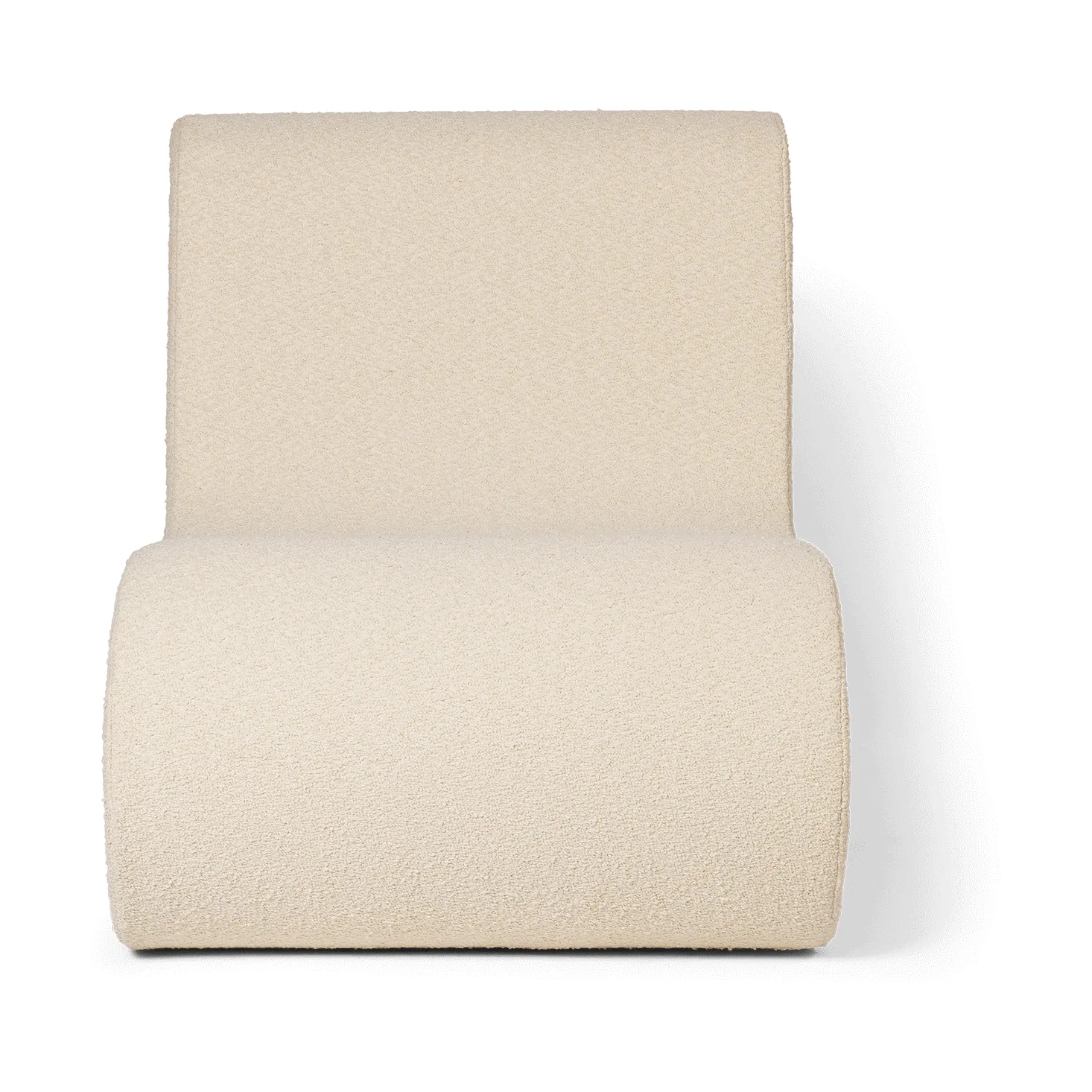 Sofá modular Rouli center module pure bouclé, Off-white Ferm Living