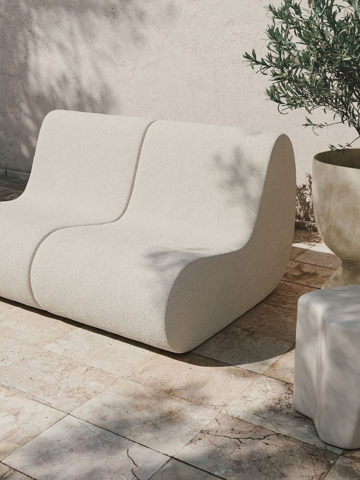 Sofá modular Rouli center module pure bouclé, Off-white Ferm Living