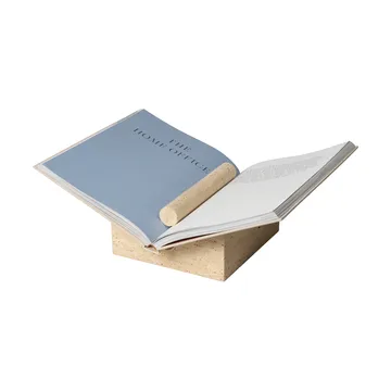 Soporte para libros Tvara - Travertine, 22x22 cm - Ferm Living