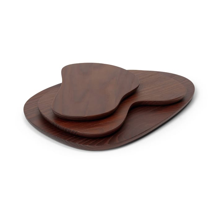 Tabla de cortar Cairn 3 piezas, Dark Brown Ferm Living