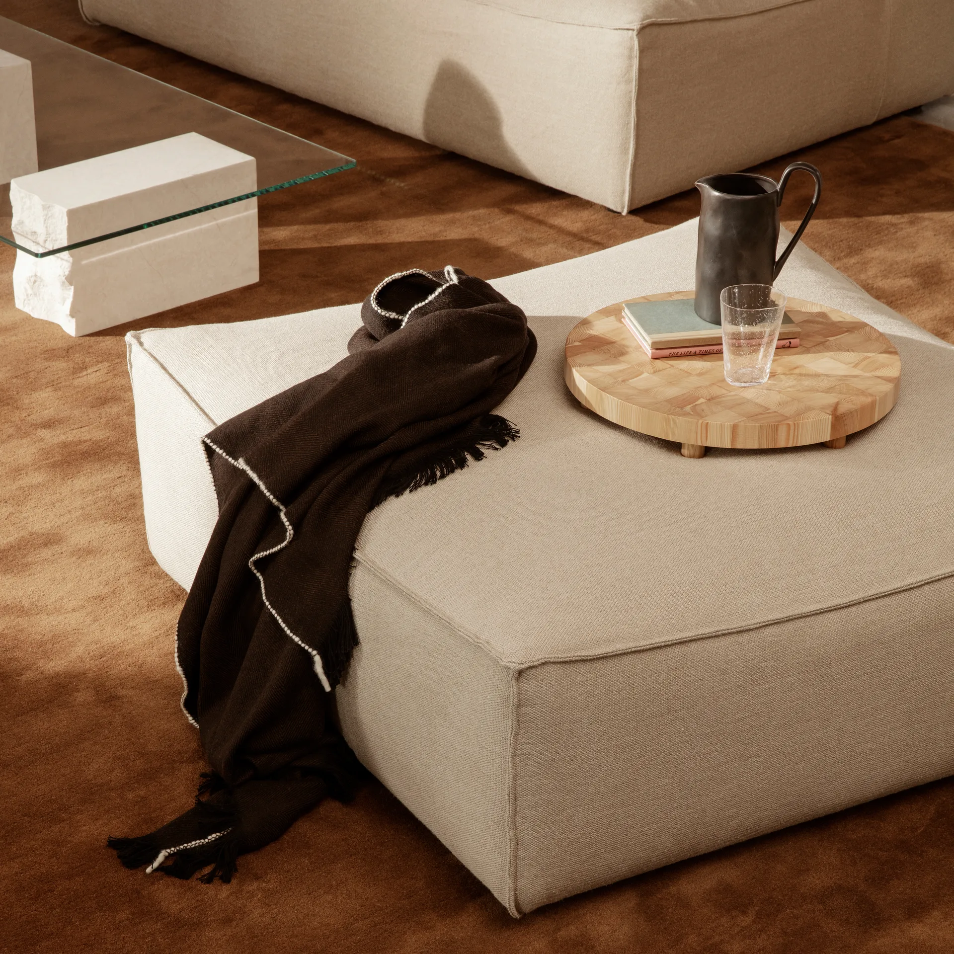 Tabla de cortar Chess redonda, Large Ø45 cm Ferm Living