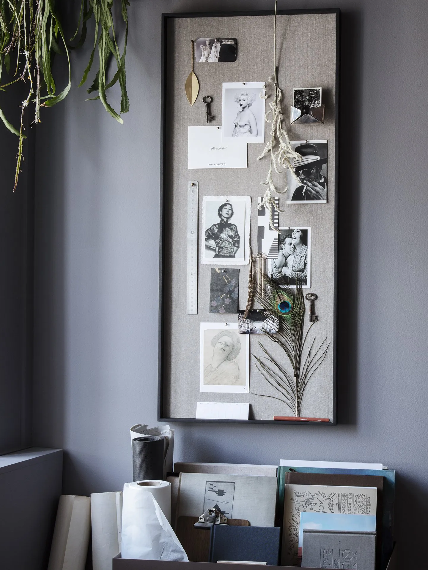 Tablero de notas Scenery 45x100 cm, Beige Ferm Living