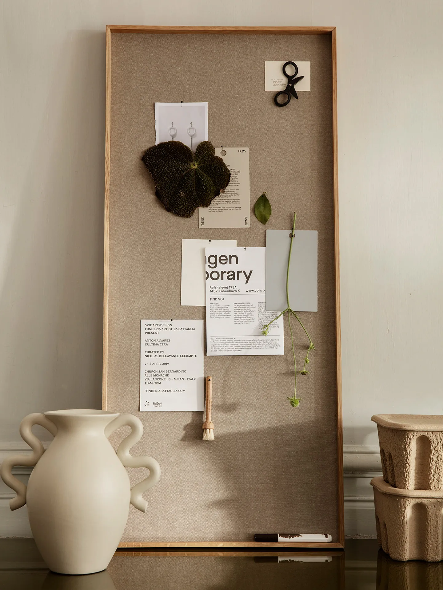Tablero de notas Scenery 45x100 cm, Natural Oak Ferm Living