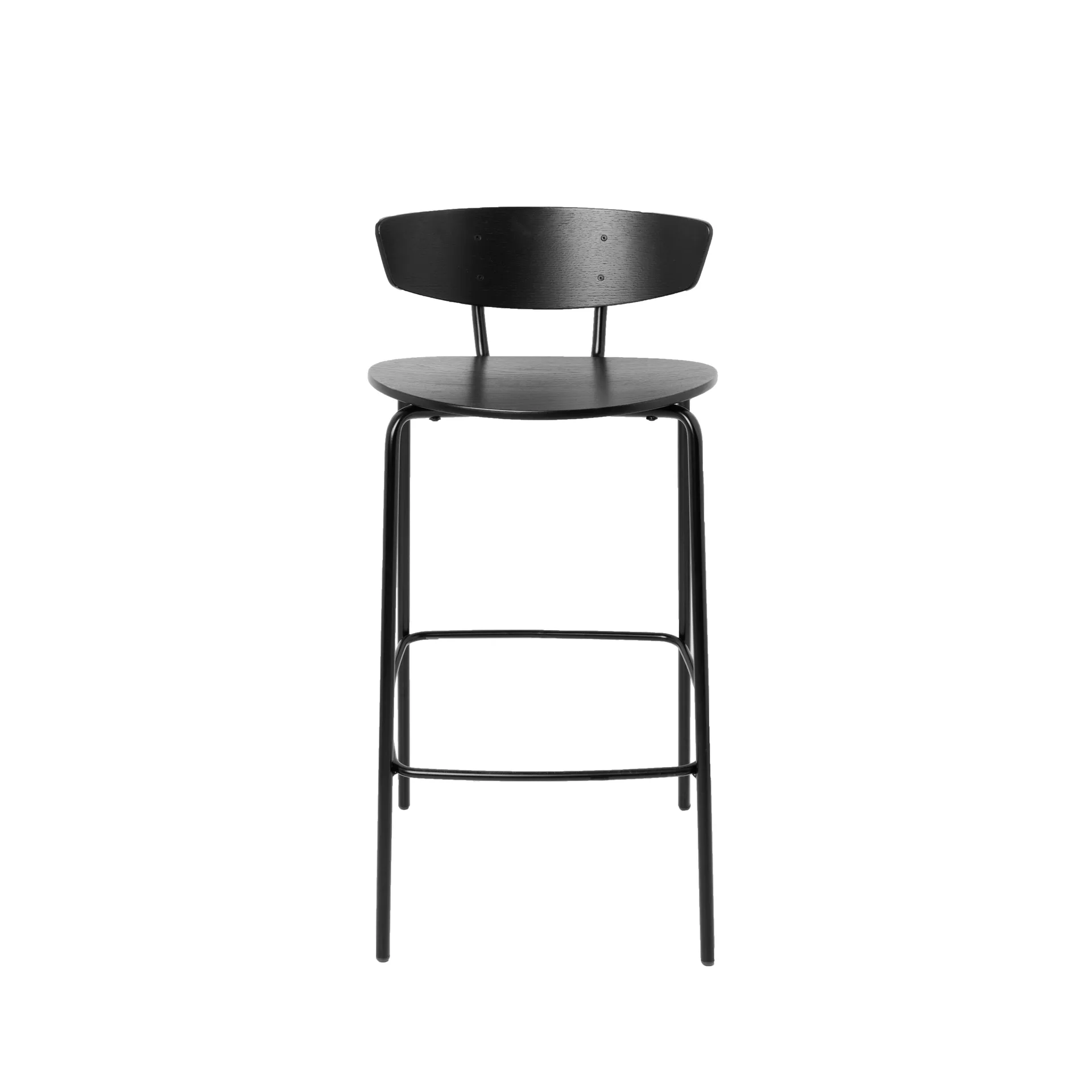 Taburete de bar bajo Herman, negro Ferm Living