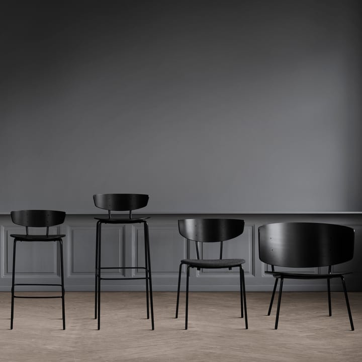Taburete de bar Herman alto, Negro Ferm Living