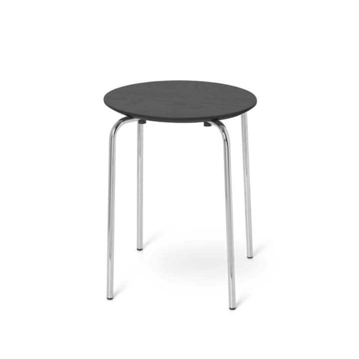 Taburete Herman - Black, base de cromo - Ferm LIVING