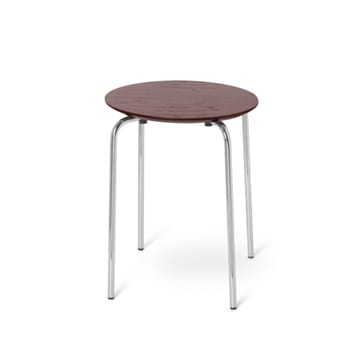 Taburete Herman - Red brown, base de cromo - Ferm Living