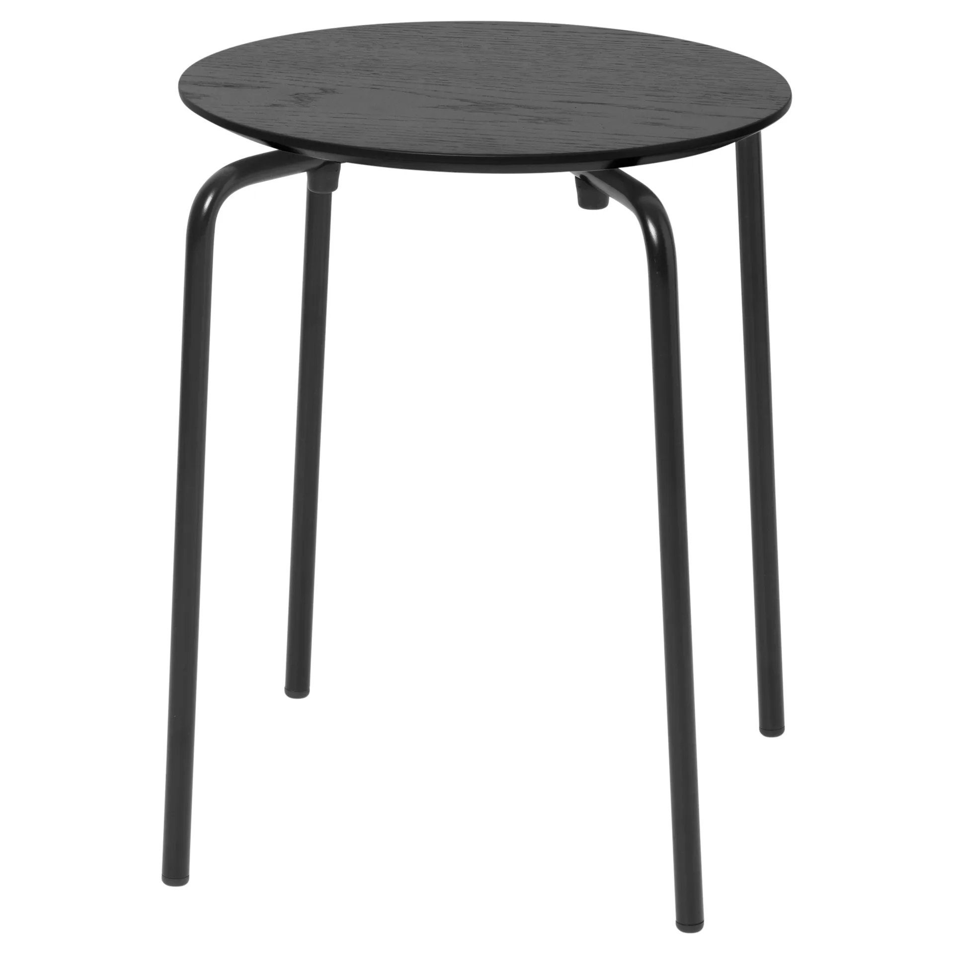 Taburete redondo Herman, Black, Ø30,5x45 cm Ferm Living