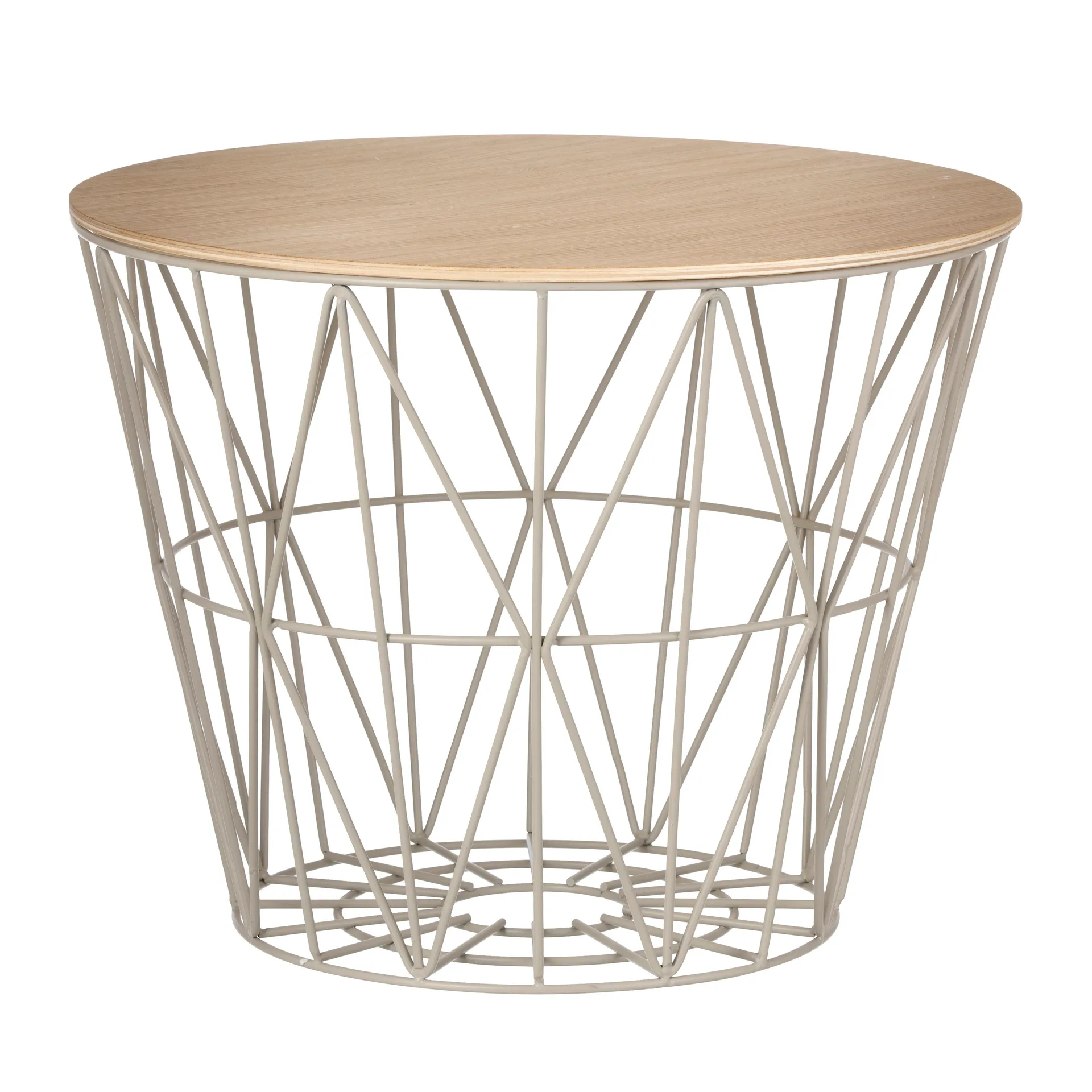 Tapa para cesta Wire, roble aceitado, pequeña Ø 40 cm Ferm Living