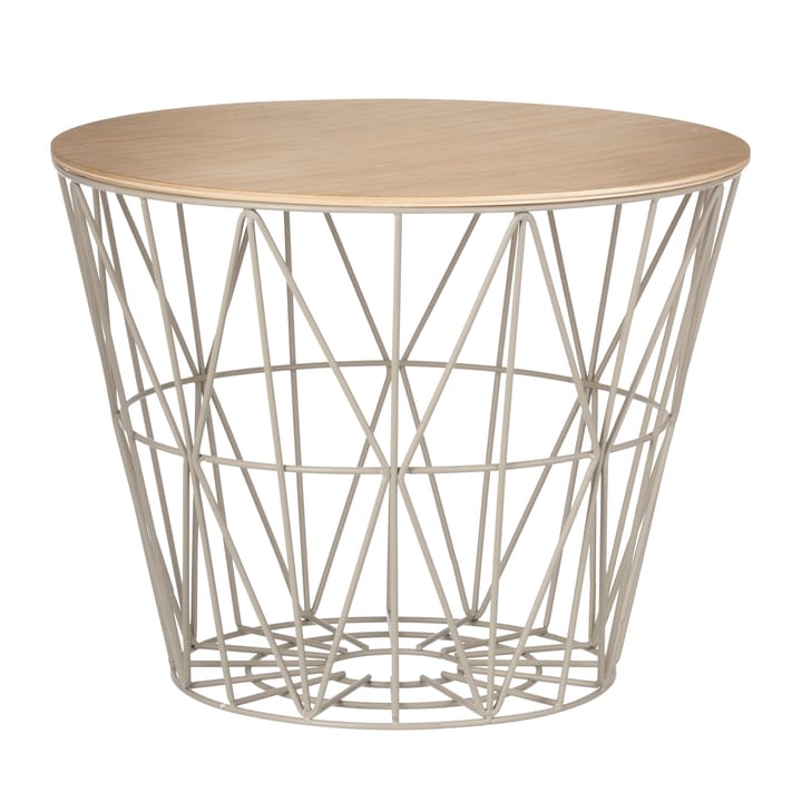 Tapa para cesta Wire, roble aceitado, pequeña Ø 40 cm Ferm Living