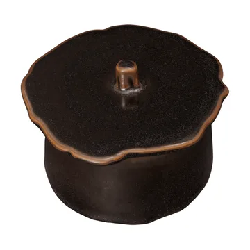 Tarro con tapa Marnen  - Carob brown, Ø13 × 7 cm - Ferm Living