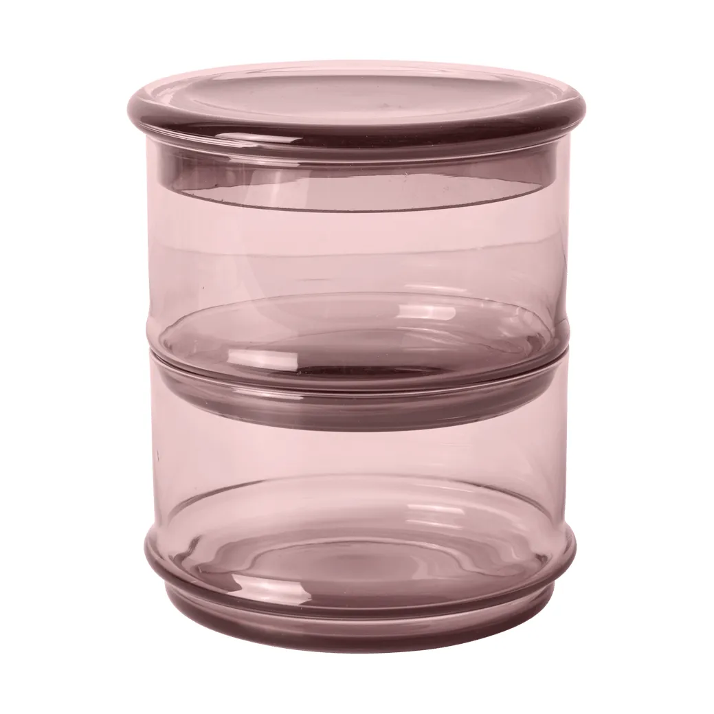 Tarros apilables Boya, 2 piezas, mauve Ferm Living