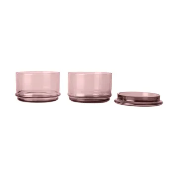 Tarros apilables Boya - 2 piezas, mauve - Ferm Living