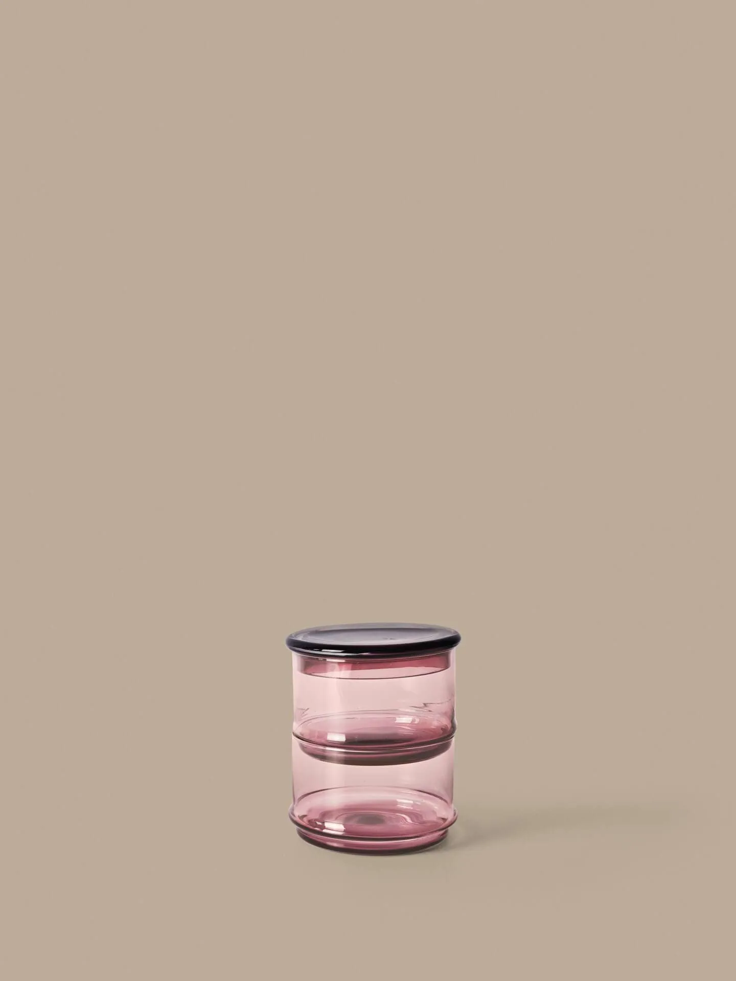 Tarros apilables Boya, 2 piezas, mauve Ferm Living