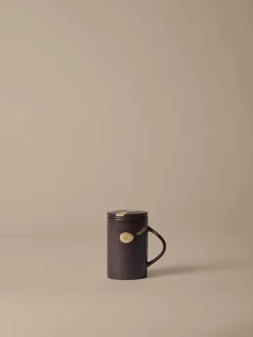 Taza de té con filtro Koyo 40 cl - Dark brown-buff - Ferm Living