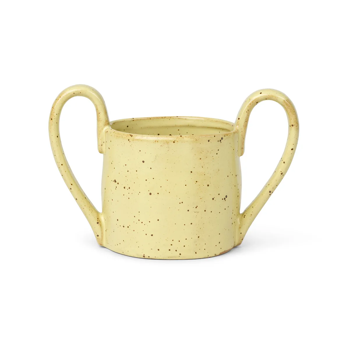 Taza infantil Flow 19 cl, Yellow speckle Ferm Living