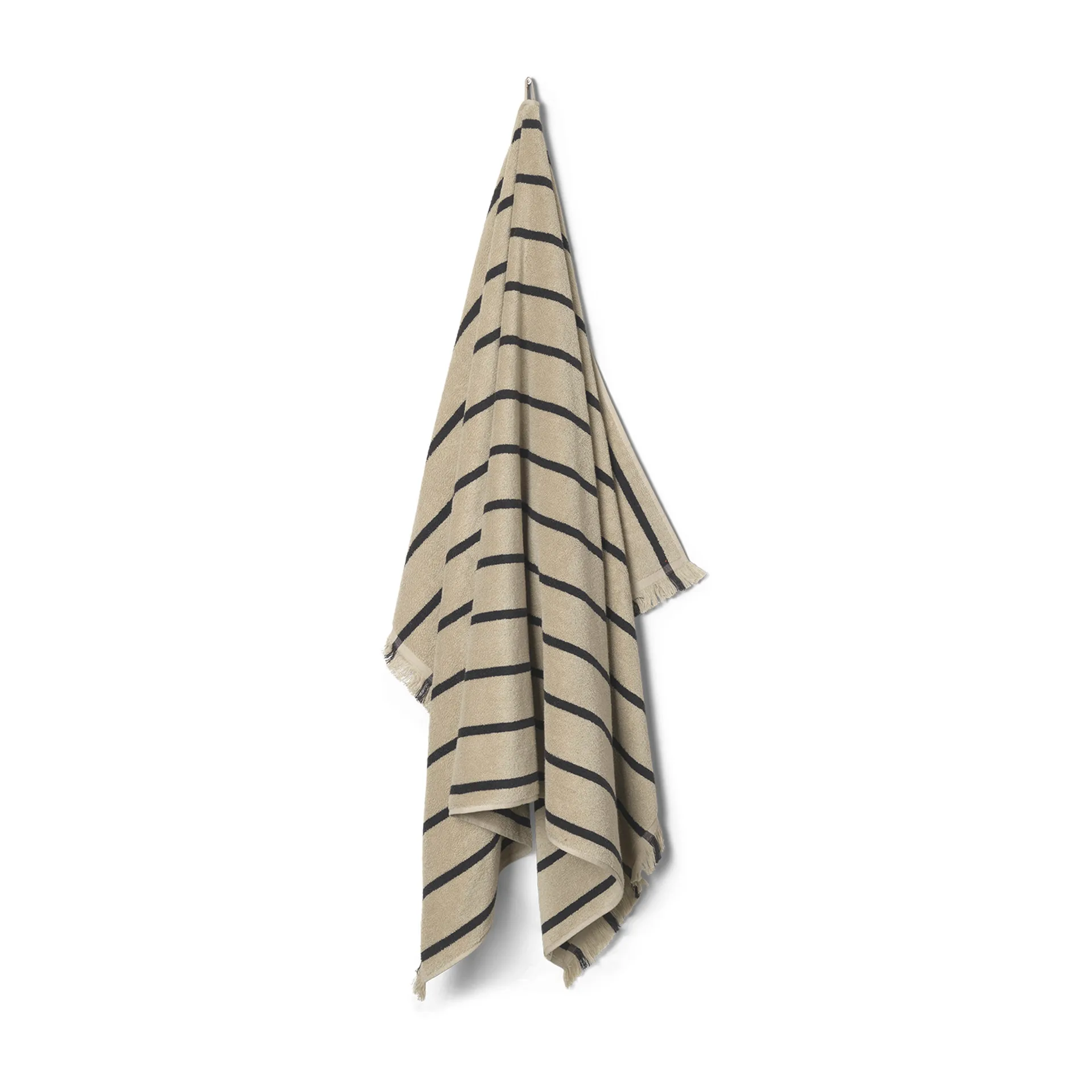 Toalla Alee 100x150 cm, Sand-Black Ferm Living