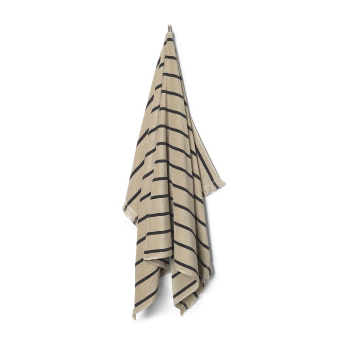 Toalla Alee 100x150 cm - Sand-Black - Ferm Living