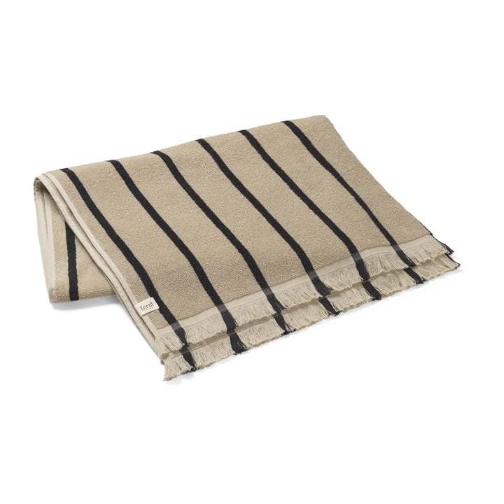 Toalla Alee 100x150 cm, Sand-Black Ferm Living