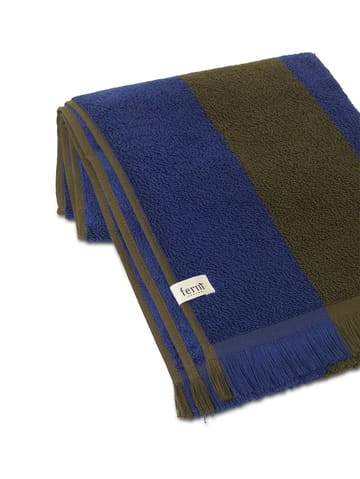 Toalla Alee 50 x 100 cm - Olive-bright blue - Ferm Living