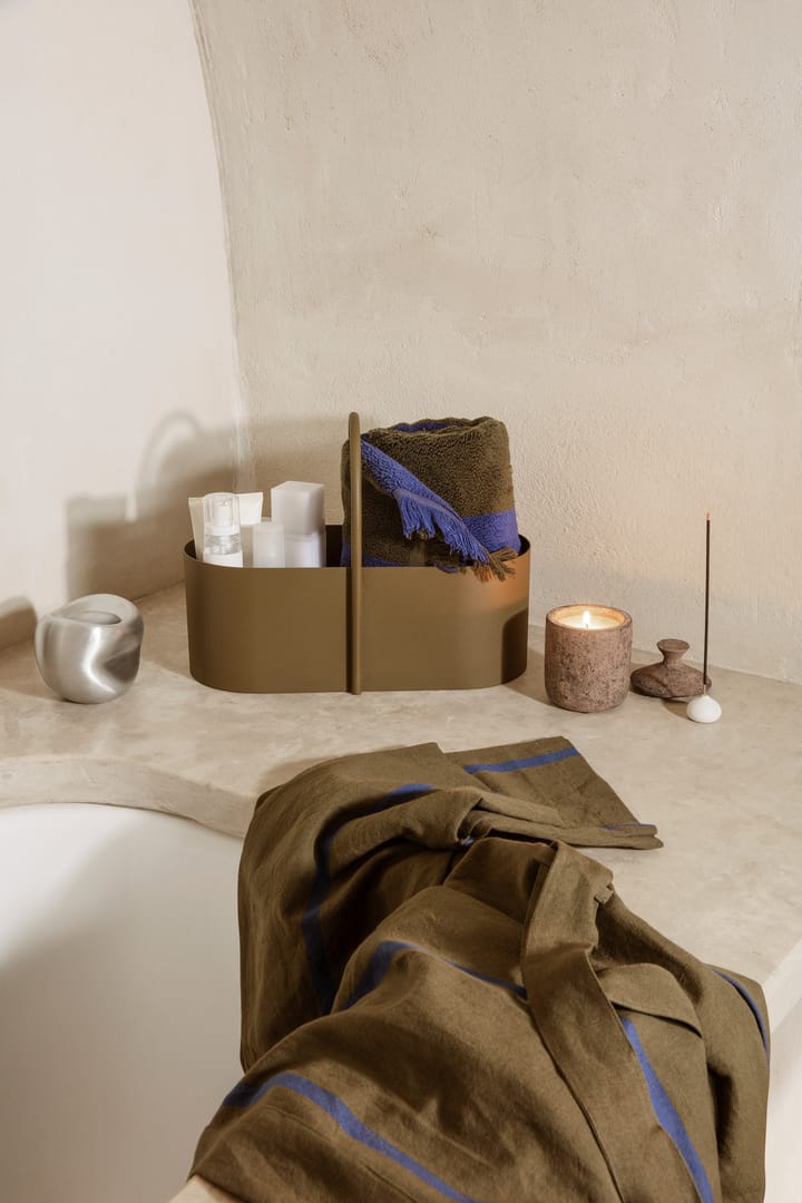 Toalla Alee 50 x 100 cm, Olive-bright blue Ferm Living