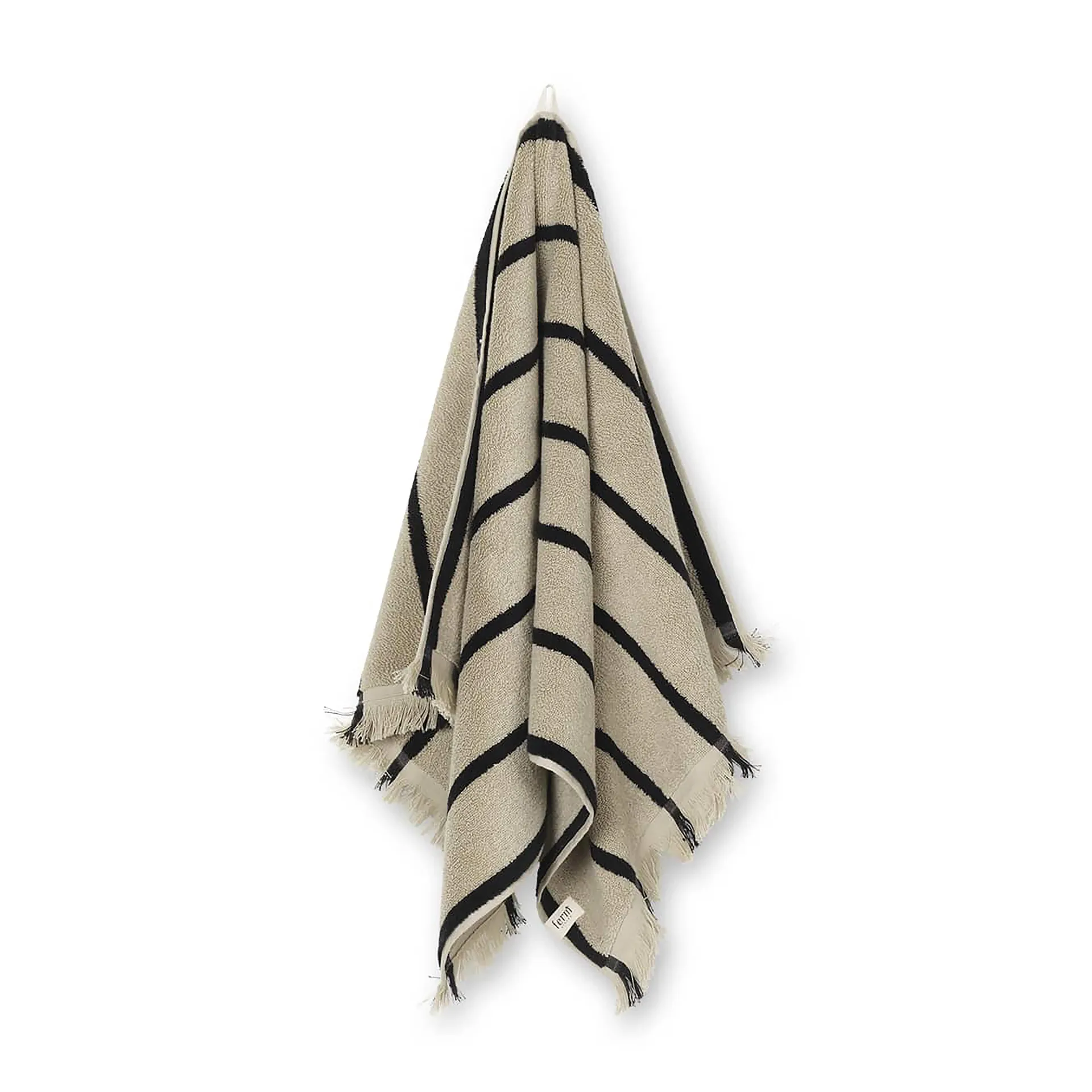 Toalla Alee 50 x 100 cm, Sand-black Ferm Living