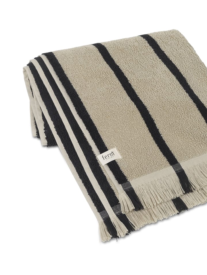 Toalla Alee 50 x 100 cm, Sand-black Ferm Living