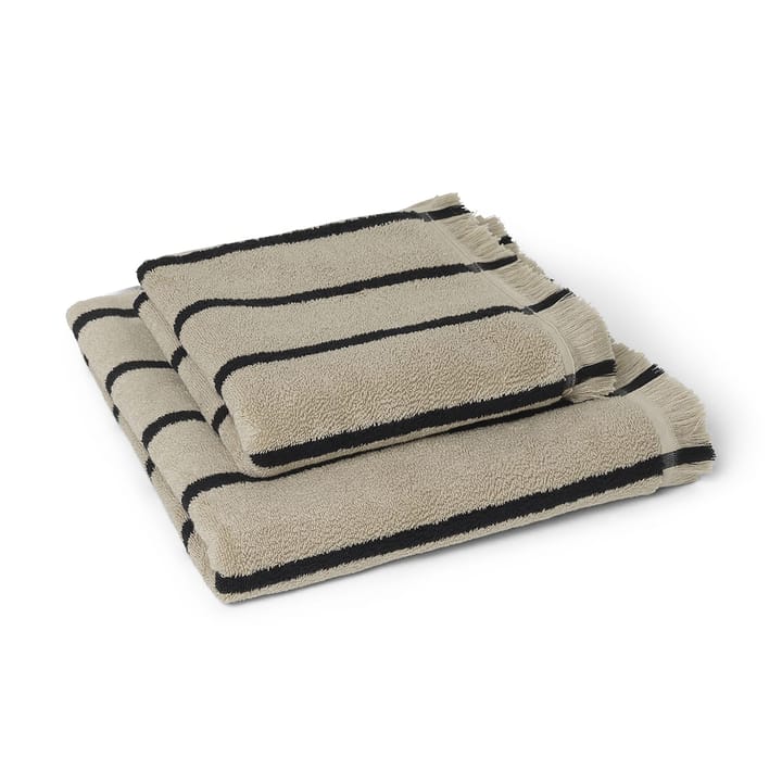Toalla Alee 50 x 100 cm, Sand-black Ferm Living