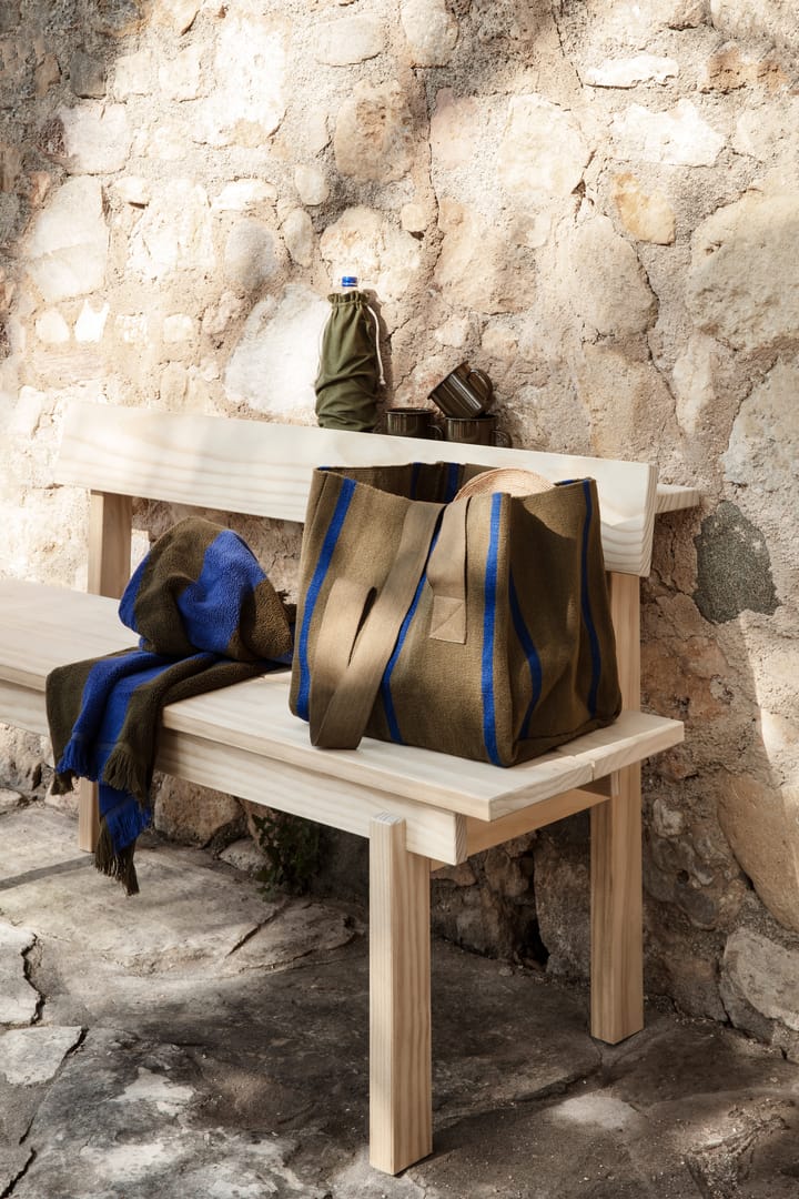 Toalla Alee 70 x 140 cm, Olive-bright blue Ferm Living