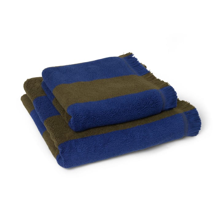 Toalla Alee 70 x 140 cm, Olive-bright blue Ferm Living
