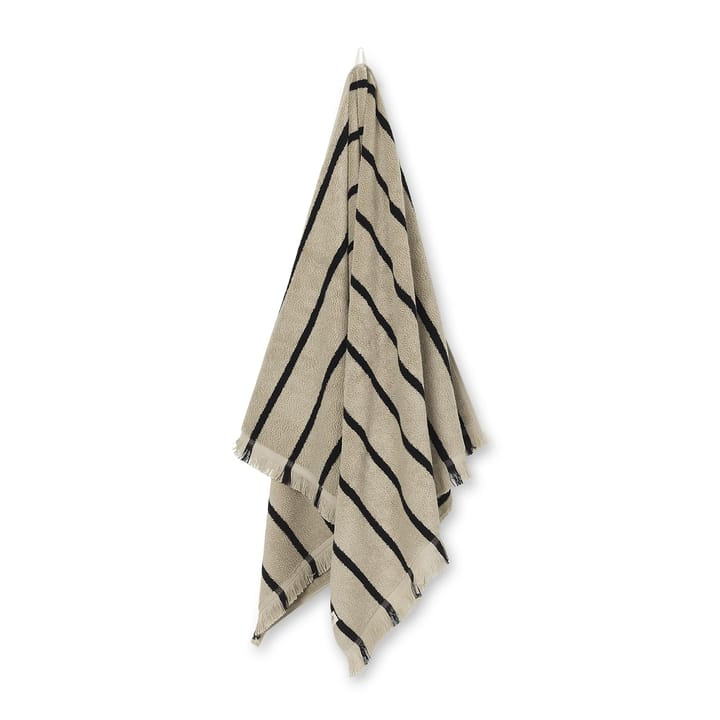 Toalla Alee 70 x 140 cm - Sand-black - Ferm Living