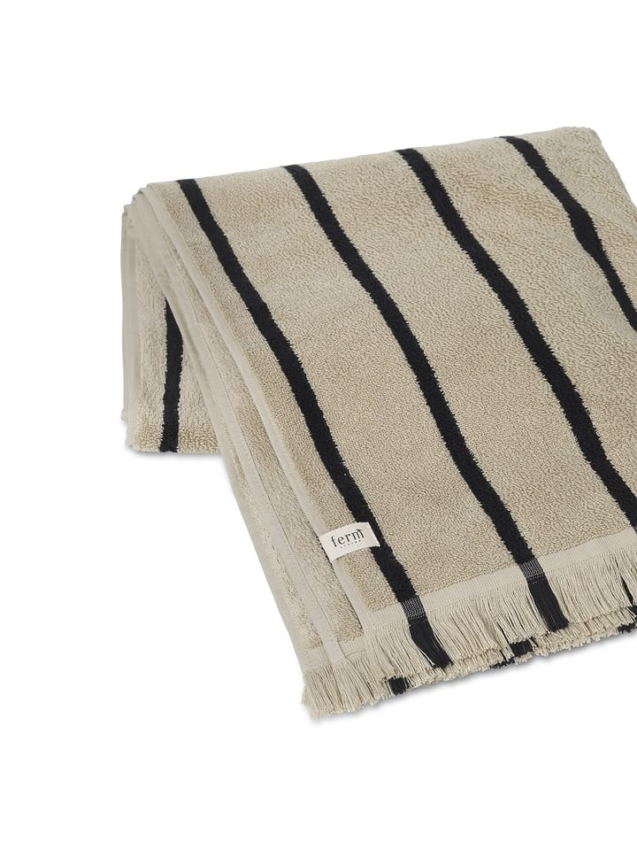 Toalla Alee 70 x 140 cm, Sand-black Ferm Living