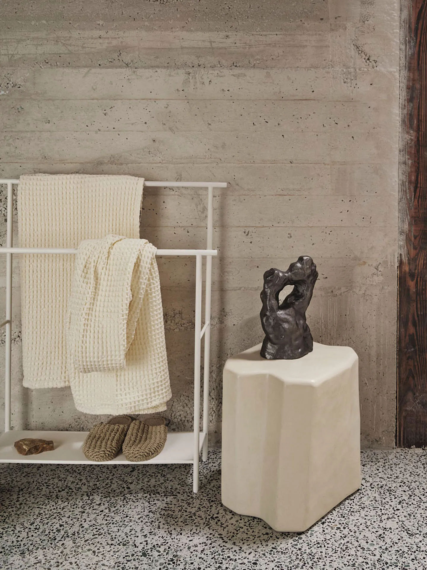 Toallero Dora, White Ferm Living