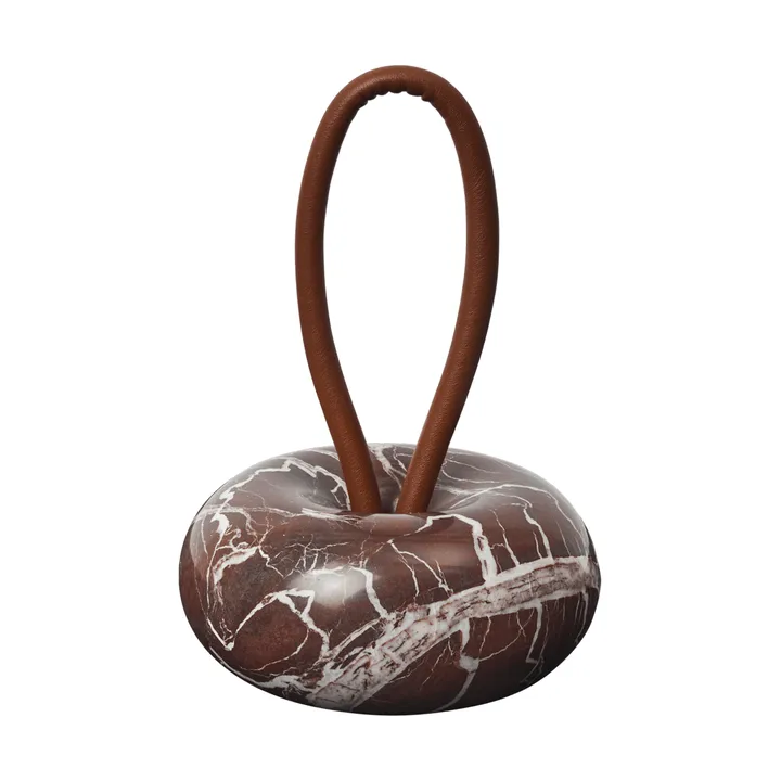 Tope para puerta Wa - Rosso Levanto marmor, Ø14 cm - Ferm Living