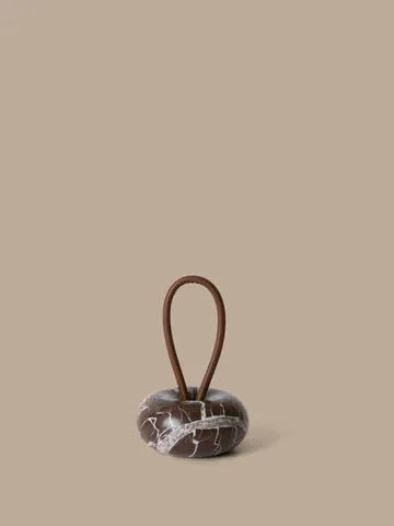 Tope para puerta Wa - Rosso Levanto marmor, Ø14 cm - Ferm Living