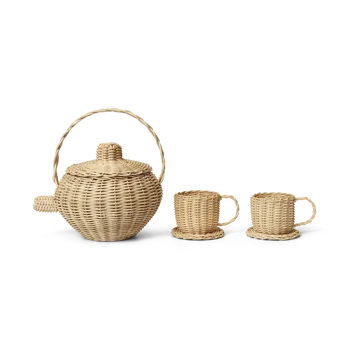 Vajilla de té Rattan 3 piezas - Natural - Ferm Living
