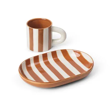 Vajilla infantil Milu 2 piezas - Terracotta - Ferm Living