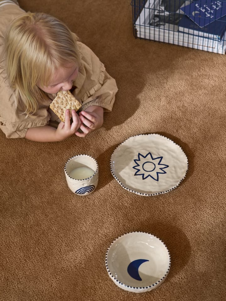 Vajilla infantil Naive 3 piezas, Deep blue Ferm Living