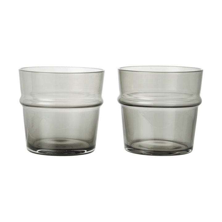 Vaso Boya bajo 30 cl, 2-pack - Smoked Grey - Ferm Living