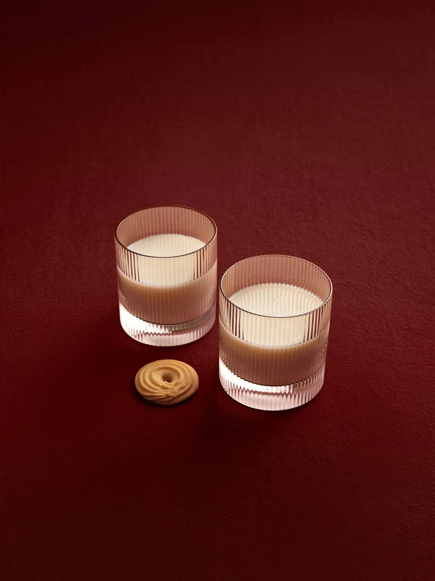 Vaso Ripple de 25 cl, 2-pack, Blush Ferm Living