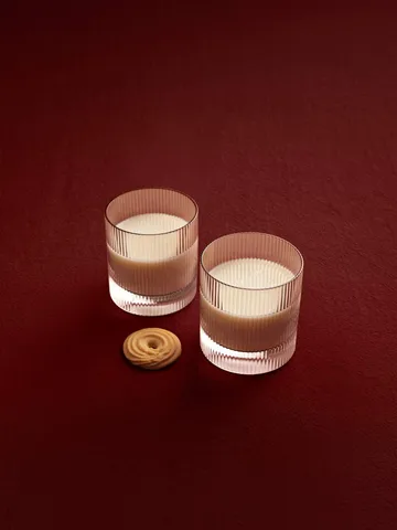 Vaso Ripple de 25 cl, 2-pack - Blush - Ferm Living