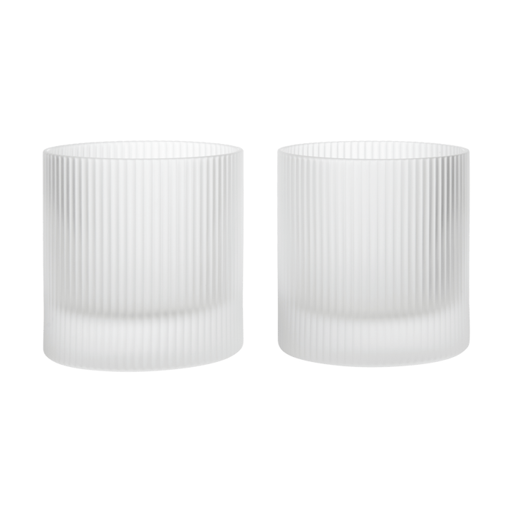 Vaso Ripple de 25 cl, 2-pack - Frosted - Ferm Living