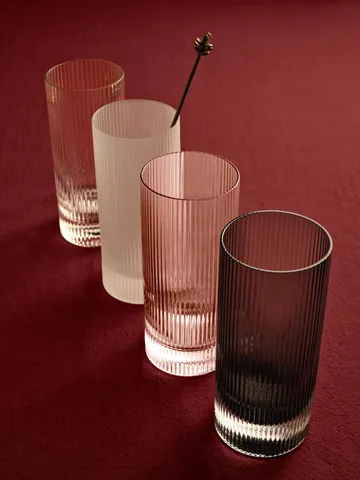 Vaso Ripple highball 48 cl, 2-pack - Blush - Ferm Living