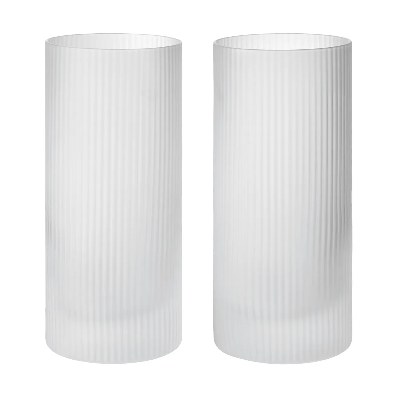 Vaso Ripple highball 48 cl, 2-pack, Clear Ferm Living